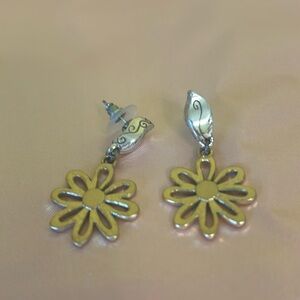 Brighton drop flower earrings